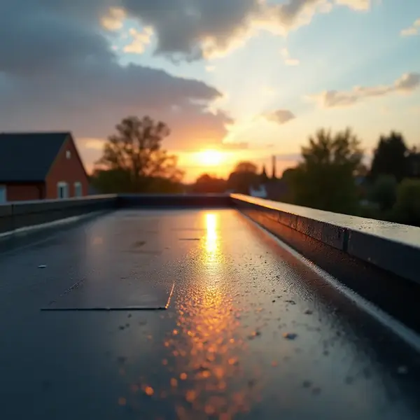 Premium professional photography for 5 Star Home Improvement: flat roof installation EPDM UK garage. cinematic, ultra detailed, 4k