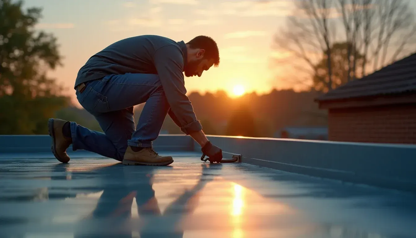 Premium professional photography for 5 Star Home Improvement: flat roof installation EPDM UK garage. cinematic, ultra detailed, 4k