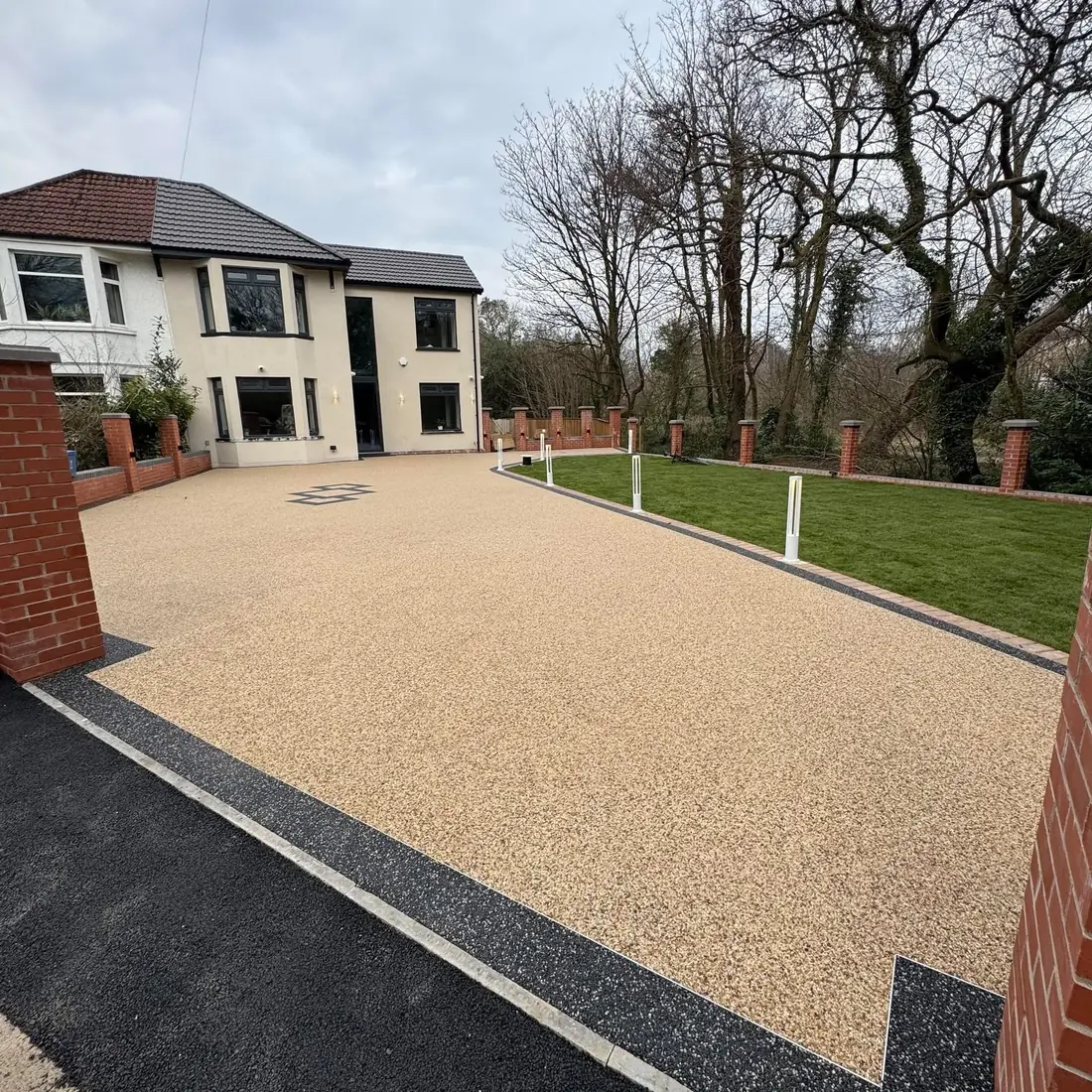 resin bound driveway installation Burton upon Trent detached house