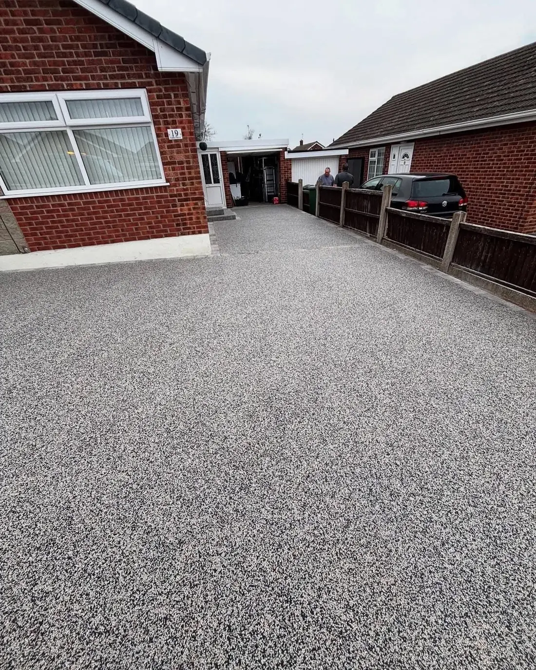 resin bound driveway installation at Burton upon Trent property